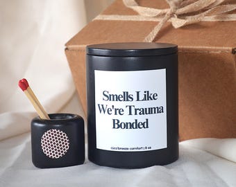 Gift for Friend, Birthday Gift, Sister Gift, Coworker, Farewell Gift, Smells Like Handmade Candle, Funny Gift, Matches Included