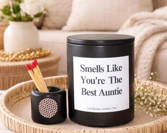 Best Auntie Candle, You’re The Best Auntie, Aunt Gift from Niece Nephew, Birthday Gift for Aunt, Christmas Candle, Auntie Appreciation Gift
