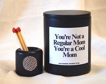 Funny Mom Candle – Cool Gift for Mom from Daughter, Mother's Day or Birthday Present, In My Mom Era, Funny Gift Set for Mum Candle & Matches