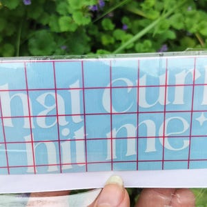 That Curb Hit Me - Funny White Vinyl Car Decal - Weatherproof Sticker for Windows, Bumpers & More