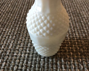 Vintage milk glass vase