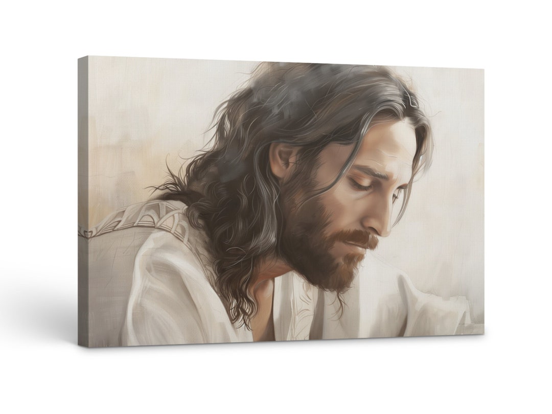 Jesus Christ Canvas or Poster Christian Wall Art, Bible Verse Wall Art ...