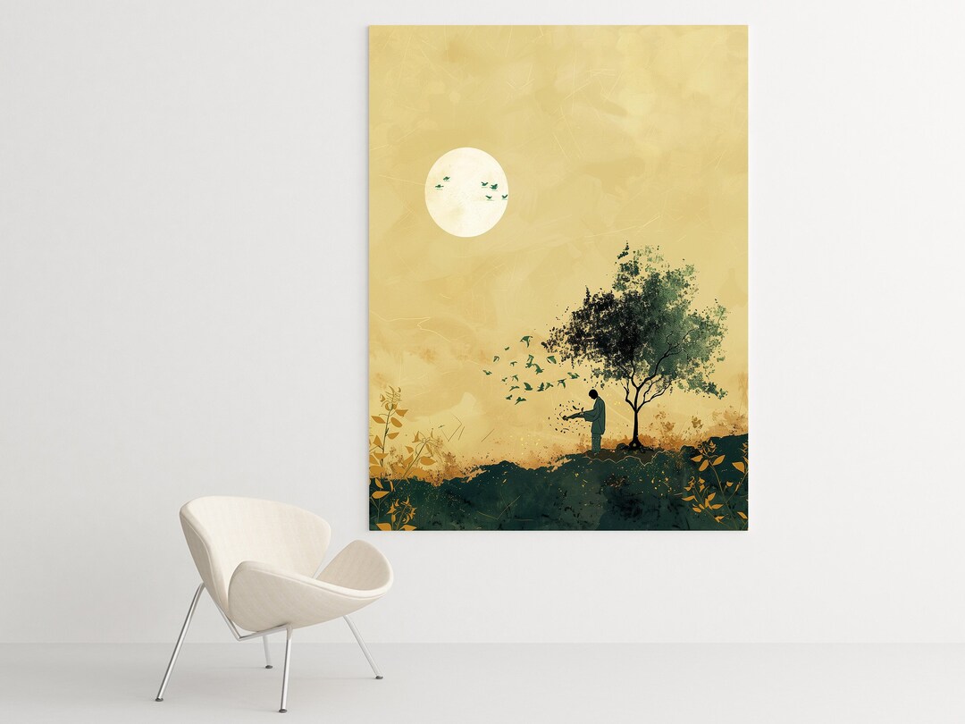 Parable of the Mustard Seed Canvas or Poster Christian Wall Art, Bible ...