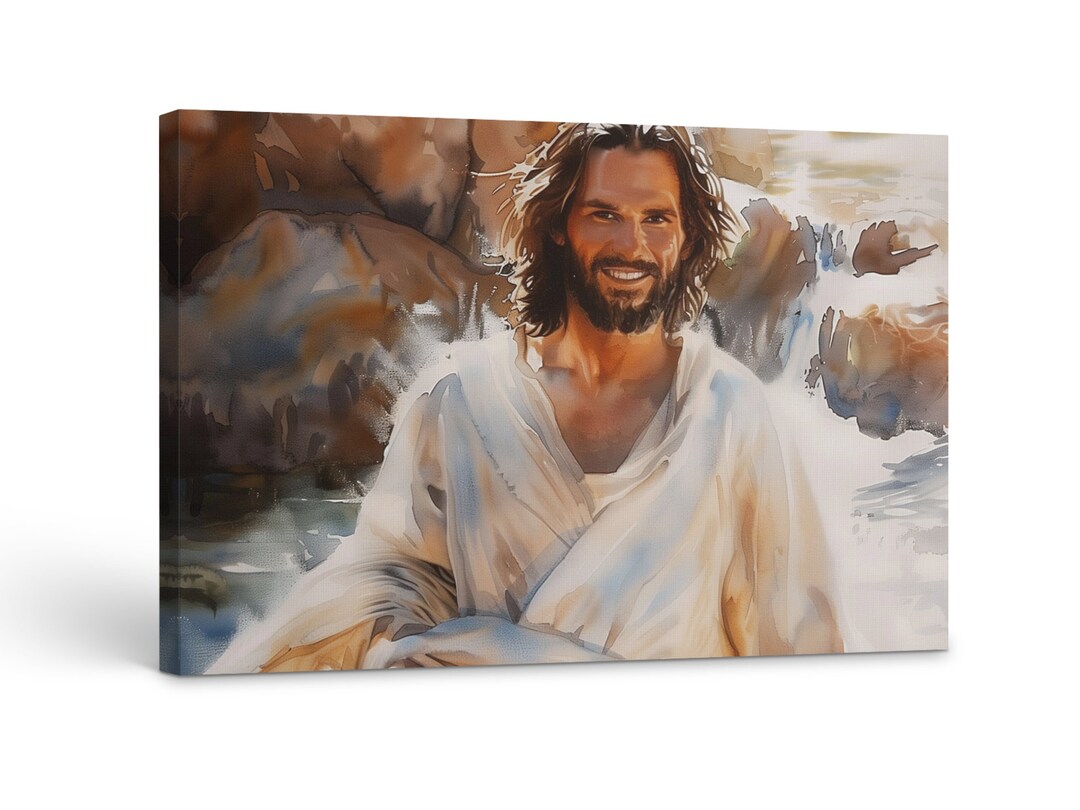Jesus Christ Canvas or Poster Christian Wall Art, Bible Verse Wall Art ...