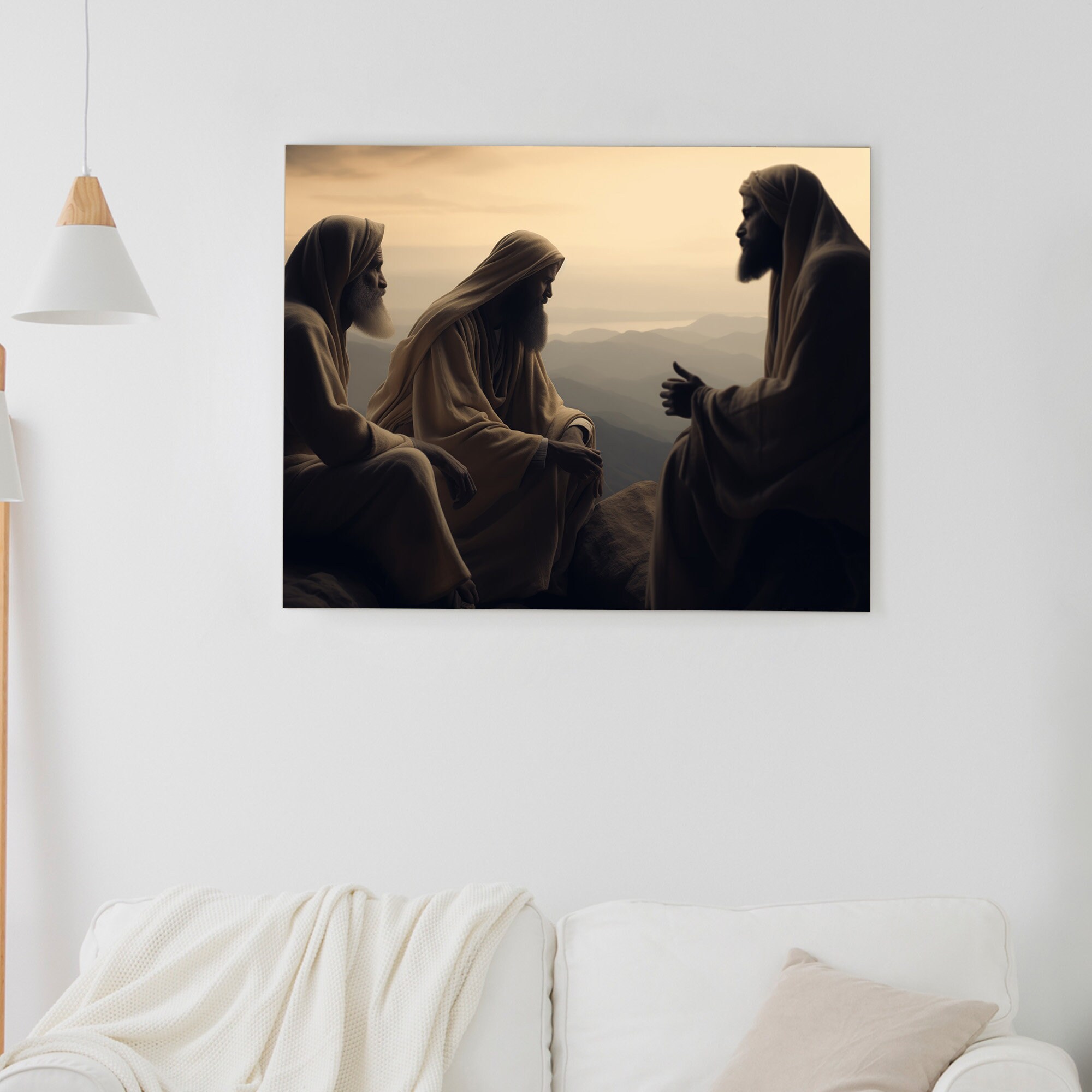 Transfiguration Poster Jesus Transfiguration Canvas or Poster Christian Wall Art, Moses and ...