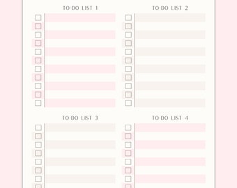 To Do List, Check List, Digital Download List,  Digital Check List