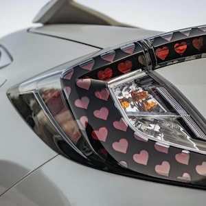 Tail Light Decal Hearts