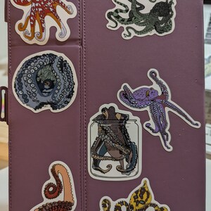 Octopus Arm Sticker | Dishwasher-Safe Fade-Proof Vinyl Sticker | Laptop Decal | Water Bottle Sticker | Tentacle Sticker | Gift Octopus Lover Bild 8