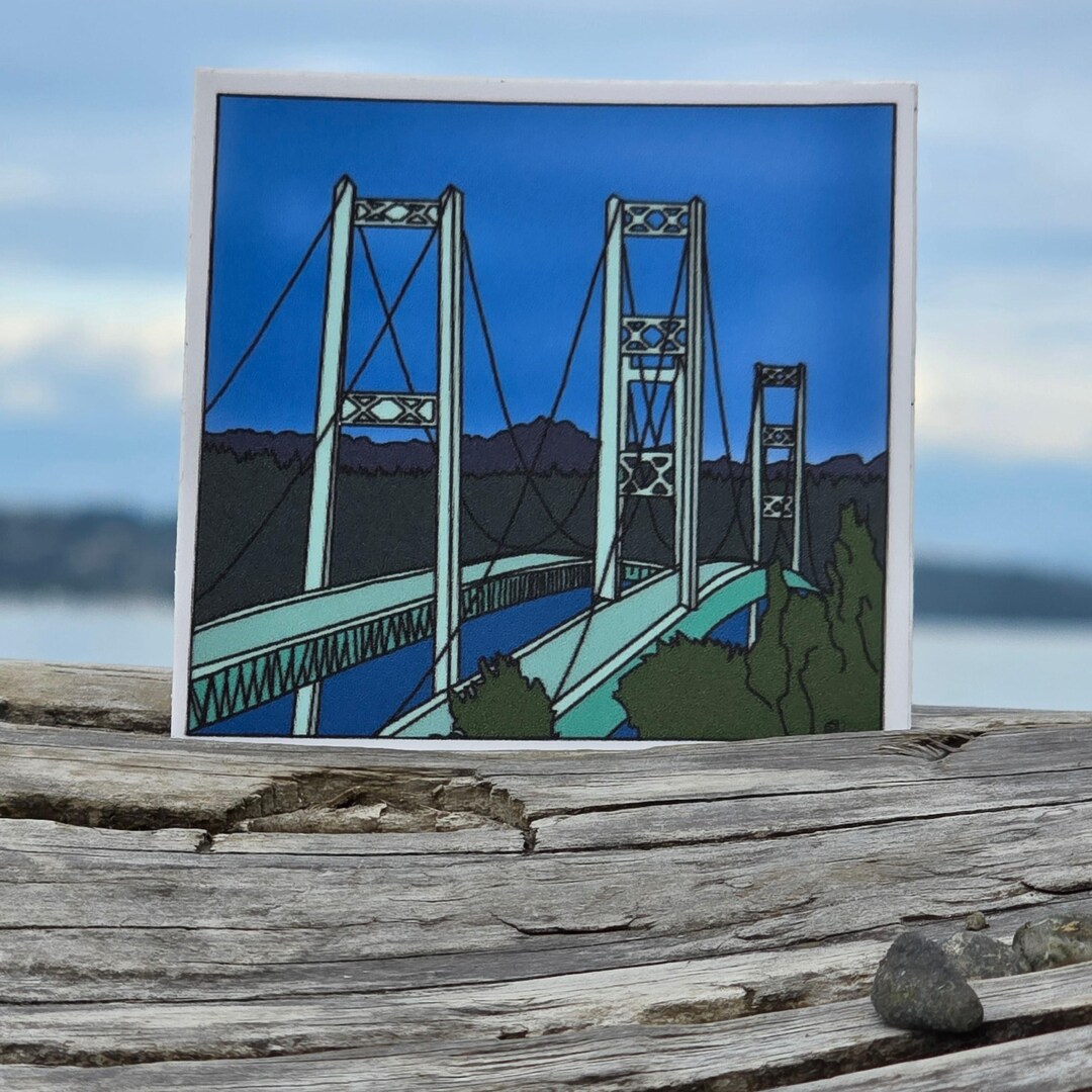 Narrows Bridge Sticker Dishwasher-safe, Fade-proof Vinyl Sticker Laptop ...