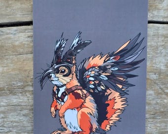 Simon T. Squirrel Postcard | Gift Under 10 | Stationery | Gift for her | Fine Art Postcards | Friend Gift | Snail Mail