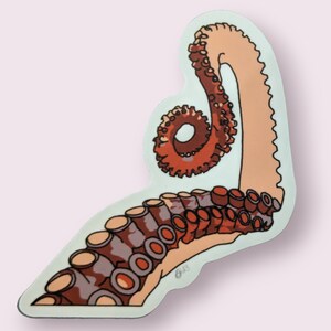 Octopus Arm Sticker | Dishwasher-Safe Fade-Proof Vinyl Sticker | Laptop Decal | Water Bottle Sticker | Tentacle Sticker | Gift Octopus Lover Bild 6