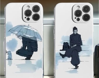 Coque de portable anime personnalisée, coque d'iPhone japonaise, coque de portable Gojo, coque de portable Geto, coque de portable Kaisen, coque de portable Jijutsu