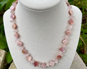 Pink and Clear Necklace