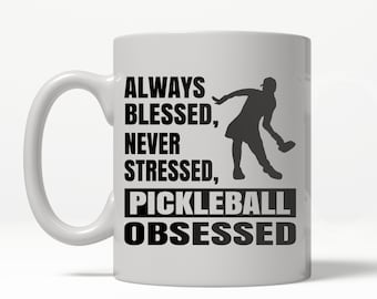 Pickleball Gift, Pickleball Player Gift, Pickleball Coffee Mug, Gifts for Him, Pickleball Mug, Coffee Mug, Gift For Dad, Pickleball Obsessed