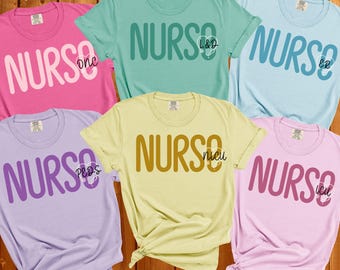 Nurse Shirt ER, RN, NICU, Tee, Cute Nursing Shirt for Women, Nurse Gift, Graduation Tee, Nurse Appreciation Top