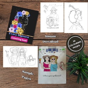 Women Life Stages Coloring Pages: 30 Printable A4 Images (Digital Download)