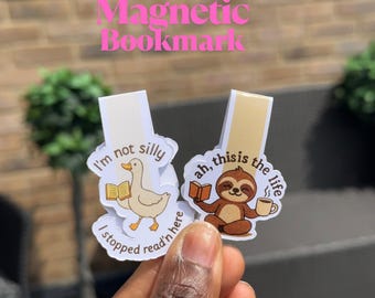 Magnetic Bookmark | stocking filler | Laminated Page Marker | gift for book lovers