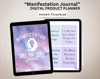 Journal, Planner, Digital Planner, Manifestation Planner, Digital Planner 2024, Planner Printable