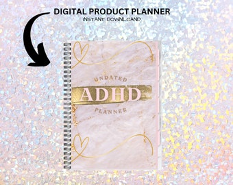 Planner, Digital Planner, ADHD Planner, Planner 2024, Downloadable Prints, PLR Planner