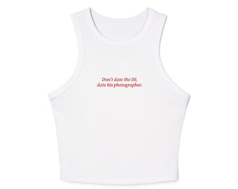 Photographer Girlfriend Gift Tank Top, Date His Photographer Graphic Tee