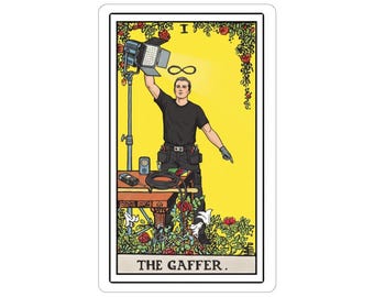 The Gaffer | tarot-style Sticker | Video Production Gift | Lighting for Film | Photography | Video