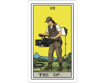 The DP | tarot-style Sticker | Video Production Woman Gift | Videography | Film | Director of Photography