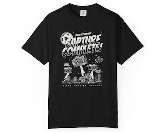 Retro Sci-Fi Camera T-Shirt | Videographer Photographer Gift, Film Production Tee