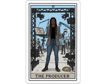 The Producer | tarot-style Sticker | Video Production Gift | Film | Female Empowerment
