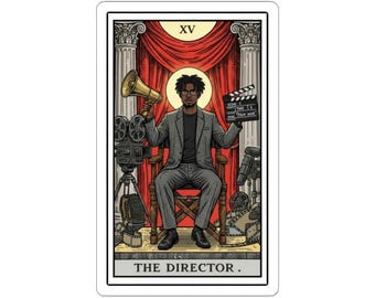 The Director | tarot-style Sticker | Video Production Gift | Videography | Film