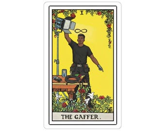 The Gaffer | tarot-style Sticker | Video Production Gift | Lighting for Film