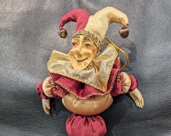Katherine's Collection Wayne Kleski Jester Puppet/Rattle Doll 12 Inches
