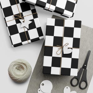 Wrapping Paper, Checkered Flag Racing Gift Wrap Sheet, Race Car Present Wrap, NASCAR Theme Party Supplies, Unique Gift Packaging, 1pc