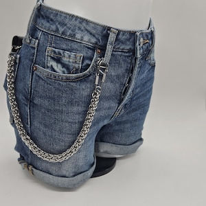 Handgemaakte roestvrijstalen portemonneeketting Dragon&#39;s Breath, cadeaus voor hem, cadeaus voor haar, herensieraden, damessieraden