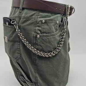 Handgemaakte roestvrijstalen portemonneeketting bijou, cadeaus voor hem, cadeaus voor haar, herensieraden, damessieraden
