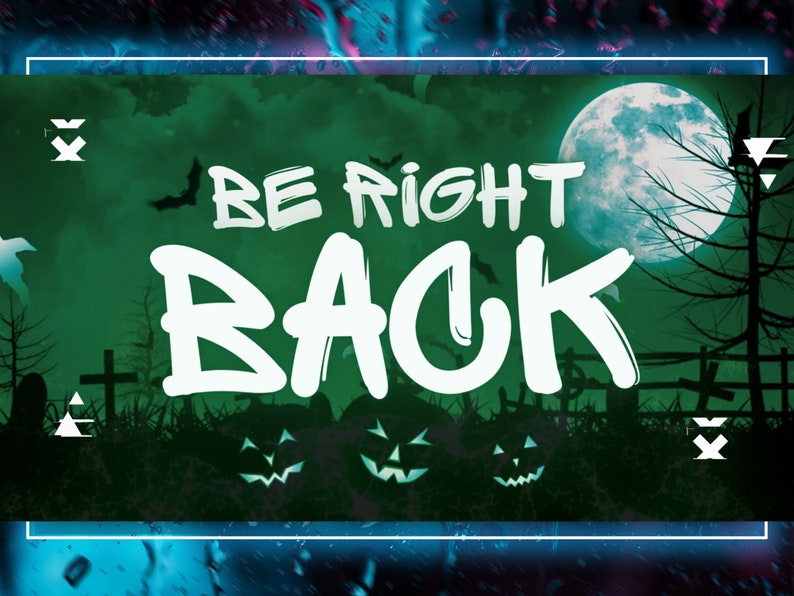 Animated Ghost Overlay Twitch Bundle A Captivating Moon and Halloween ...