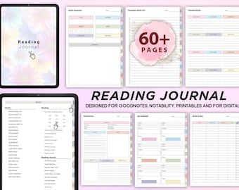 Lesejournal Planer pdf,Lesejournal druckbare Vorlage, Lesejournal Printable pdf 2025, Lesejournal Printable 2025