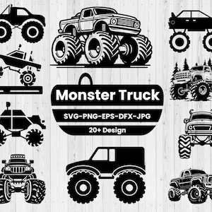 Monster Truck Svg bundle, Truck Svg, Monster Truck Vector, monster truck shirt, Car svg, Off Road Svg, Cut files for Cricut, Silhouette