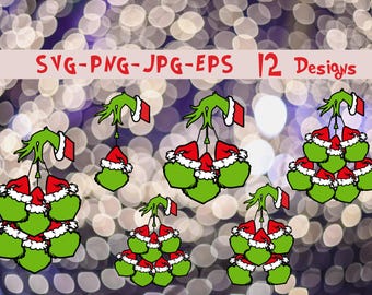 Grinch face svg, grinch hand svg, christmas grinch svg, holiday svg designs, grinch christmas svg, grinch cut file, funny christmas svg