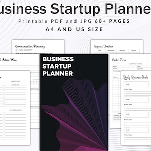 Business startup planner, Printable Business Startup, Business Startup Checklist, Business Checklist, Startup Checklist PDF, Finance Planner