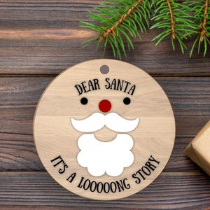 Santa Ornament Svg, Swirly Santa Claus Christmas Ornament Svg, Stocking Tag Svg, Cute Santa Svg, Laser Cut File, Silhouette, Glowforg,Cricut