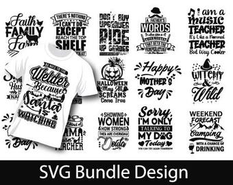 Typography svg design, Typography Designs, Digital Prints PNG, Trendy SVG & PNG Graphics, Typography T-shirt Bundle Collection, typography