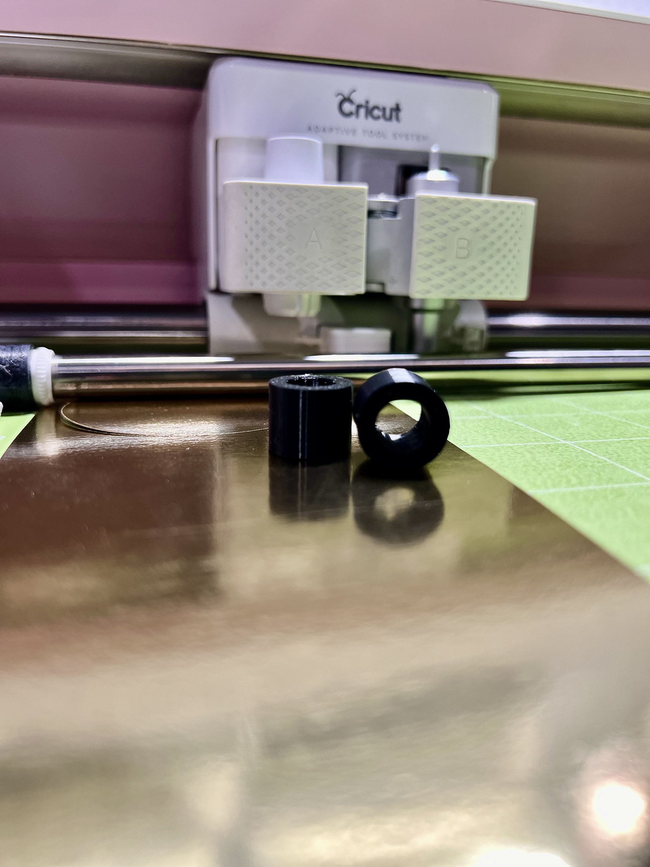 Cricut Maker Rubber Roller Replacement X2 Black Cricut Part Ships