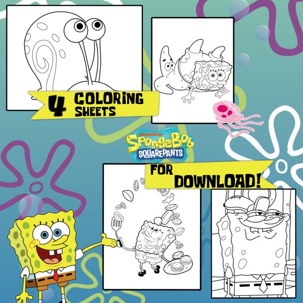 SpongeBob Coloring Sheets