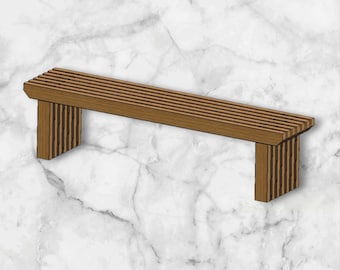 DIY Wood Bench Plans: Simple Outdoor Seating (PDF Pattern)
