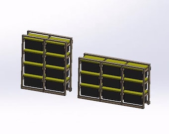 27 Gal Tote Storage Racks - X2 layouts Included | DIY Plans | Simple Storage | Basement Organizer