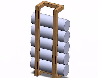 DIY Towel Rack Plans: Bathroom Wall Decor (PDF)