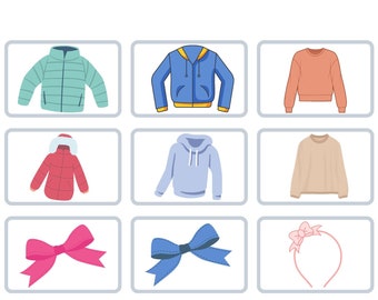 Getting dressed, Routine, Autonomy, Autism, ASD, Learning, Clothes, Images, Pecs, visual supports, Visual tools, ADHD