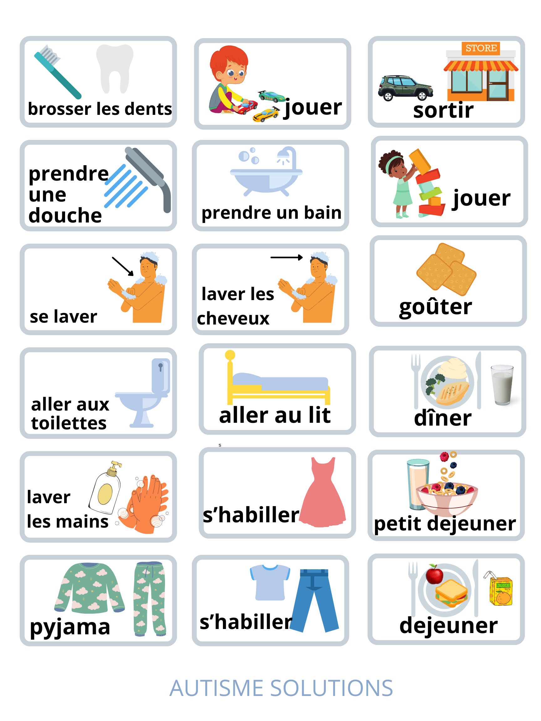 Visual Timetable, Visual Routines, ASD Visual Supports, ASD ...