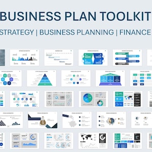 Business Plan Toolkit: Strategy, KPI & Finance Slides