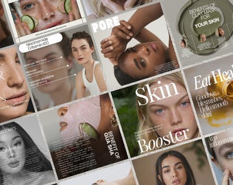 Skincare Instagram Templates, Esthetician Instagram Template, Skincare Social Media Posts, Medspa Templates, Skincare Coach, Skincare Post